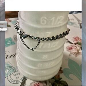 Authentic James Avery .925 Sterling Silver Double Curb Chain Bracelet 7.1g 7”